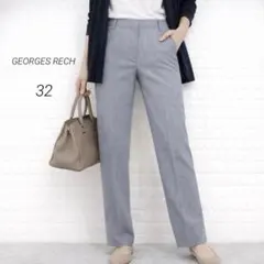 ジョルジュレッシュ スラックス レディース M ストレートパンツ 通勤 上品