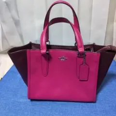 COACH ピンク レザー ショルダーバッグ