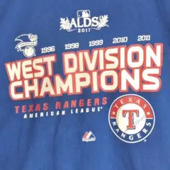 Tシャツ 青 プロチーム MLB レンジャース XLサイズ