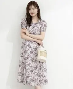 新品！PROPORTION BODY DRESSINGシアーフラワーワンピース
