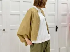 ジュンヤワタナベ　ショート丈 カーディガン ゴールドのサムネイル