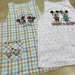 保育士エプロン　ミッキー＆ミニー エプロン ２枚セット