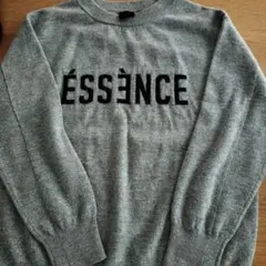 ESSENCE グレー ニットセーター バルーンシルエット