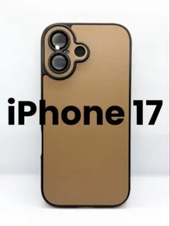 iPhone17 ケース レザー　ブラウン レンズ保護　新品　未使用　806