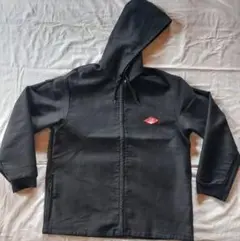 DANTON 取り外し可能なフード付きブラックジャケット 52