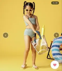 美品・おまけ付 B:MING by BEAMS シャーリングスイムセット ビキニ