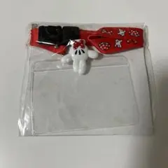 ミニーマウス パスケース　カードホルダー　クリア　ディズニー