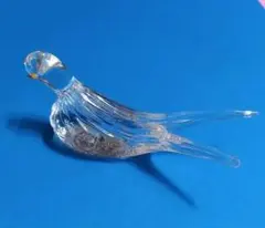 鳥のガラスの置物
