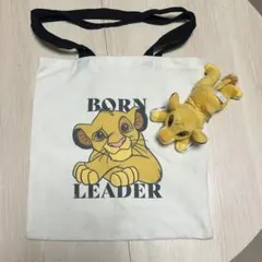 【セット】ライオンキング　シンバ　くっつきぬいぐるみ　トートバッグ　エコバッグ
