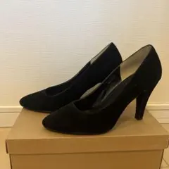 ブラックポインテッドトゥハイヒール 24.0cm