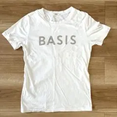 BASIS プリント Tシャツ Mサイズ ホワイト