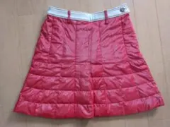 【美品】アルチビオ ダウン80％入り 赤 Ａラインスカート サイズ36