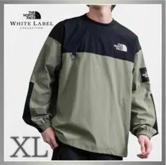 韓国限定ノースフェイス アルバニー クルーネック カーキ ロンT XLサイズ
