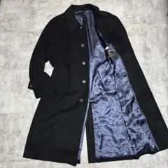美品 ブルックスブラザーズ　ステンカラーコート　ブラック　カシミヤ100% XL
