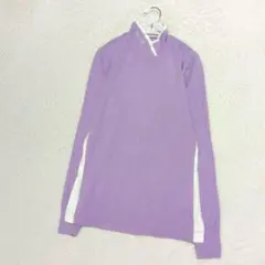 美品 ミラショーンスポーツ ハイネックカットソー 42 XL ラベンダー ゴルフのサムネイル