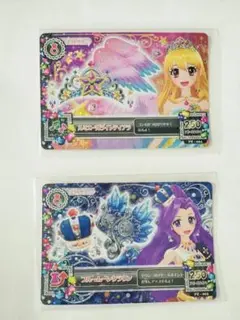 アイカツ　カード　ルミエールライトティアラ　ブルームーンクラウン　いちご　美月
