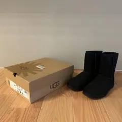 UGG W CLASSIC SHORT ブラック 23cm
