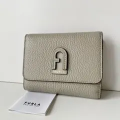 極美品 FURLA 長財布 ダフネ アーチロゴ レザー 近年モデル 付属品完備 