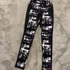 Reebok タイツ L ブラック パープル レギンス