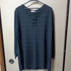 HEALTHY KAREN 黒 長袖ニットセーター