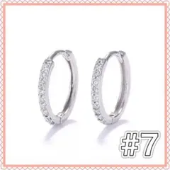 リングピアス　シルバー　フープピアス　シンプル　ピアス　2個セット