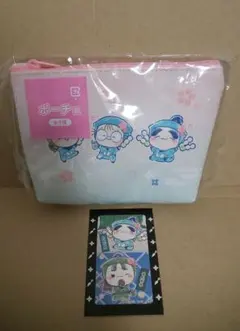 フリューくじ 忍たま乱太郎 桜もちぴこの段 乱太郎＆きり丸＆しんべヱ ポーチ