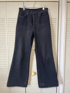 acne studious 1978 black フレアデニム　opium Acne Studios 1978 Black Flare Denim - Opium