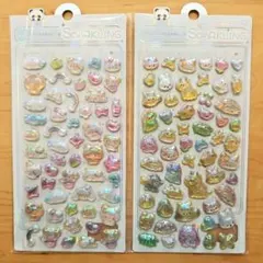 キラキラ動物シール2シートセット