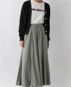 新品　GLOBAL WORK さらさらリラックスフレアワイドパンツ