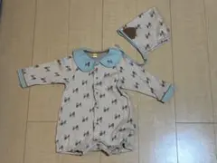 moimoln キャンディカバーオール＆帽子 90センチ