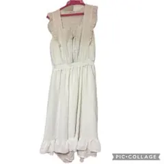 axes femme ノースリーブワンピース ホワイト