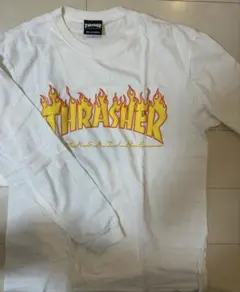 THRASHER MAGAZINE 長袖Tシャツ ホワイト