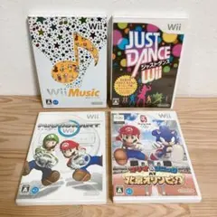 【Wiiソフト】4本セット㉗ マリオカート 北京オリンピック ジャストダンス