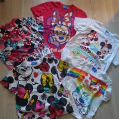 130cm 140cm ミニー好きさんに！Tシャツ５枚組！