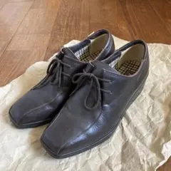 DAKS レディース レースアップシューズ ダークブラウン