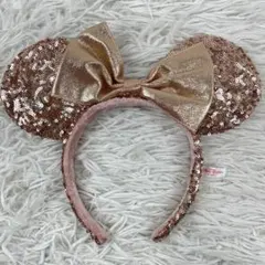 Disney ミニー　カチューシャ　スパンコール　キラキラ