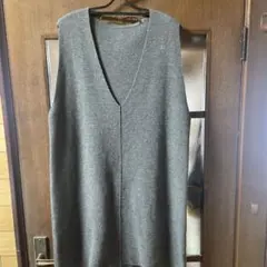 無印良品　グレー ニットベスト Mサイズ