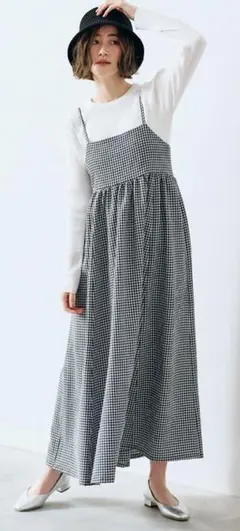 【grove】サッカーギンガムキャミワンピース