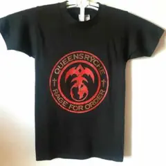 希少✨未使用 QUEENSRYCHE クイーンズライク 90-91 Tシャツ ビンテージ90's○QUEENSRYCHE 1991年ツアーTシャツ黒size L
