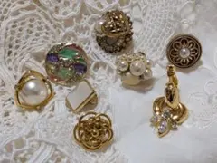 最終値下げ価格！エレガント ゴールドトーン イヤリング　8点