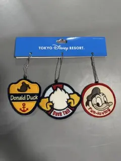 東京ディズニー ドナルド　ワッペンバッジキーホルダー