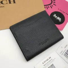 新品　COACH　カードウオレット　財布　パスケース　メンズ　人気の小銭入れ付き