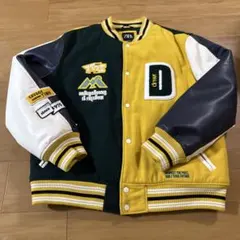 刺繍ロゴ スタジャン イエロー/グリーン/ネイビー