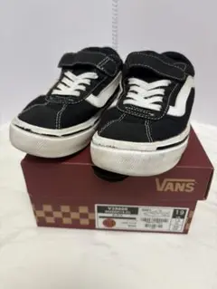 VANS V3860K ブラック/ホワイト 19cm