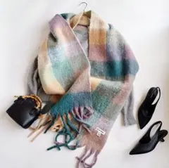 マフラー ストール 緑