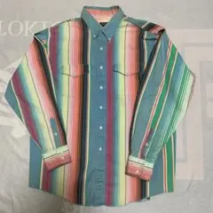 USA製 80s ヴィンテージ Wrangler ラングラー ウエスタン シャツ