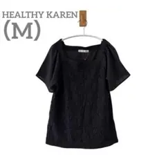 HEALTHY KARENヘルシーカレン半袖トップススクエアネックMサイズ黒