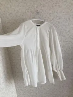 green label relaxing シアー ペプラム ニット カーディガン