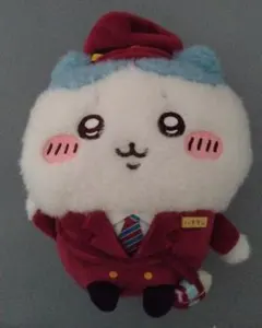 ちいかわ　阪急電車なホワホワぬいぐるみS ハチワレ【中古品】