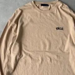14409 YALE 刺繍ロゴ ワンポイント ロングスリーブ カットソー 韓国